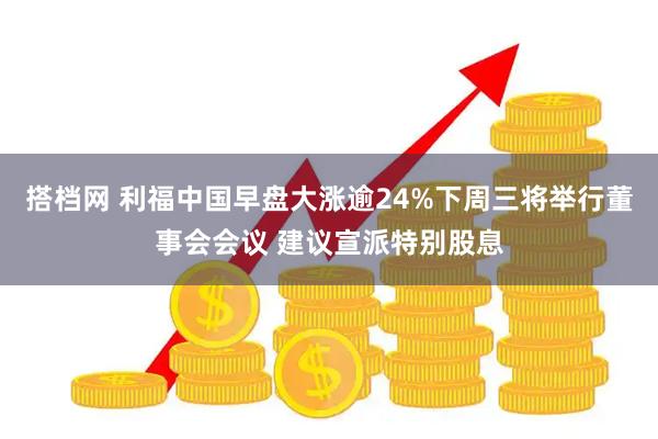 搭档网 利福中国早盘大涨逾24%下周三将举行董事会会议 建议宣派特别股息